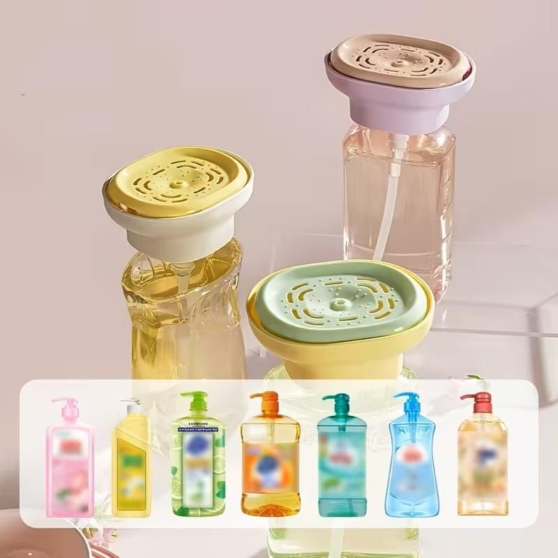 Kitchen Detergent Foaming Dish Washing Liquid Bottle Press Dispenser