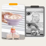 Kitchen Detergent Foaming Dish Washing Liquid Bottle Press Dispenser