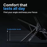 Magnetic Base and 8-level Height Adjustment Stand For iPhone iPad Laptop