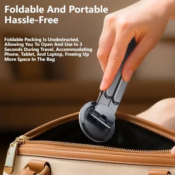 Magnetic Base and 8-level Height Adjustment Stand For iPhone iPad Laptop